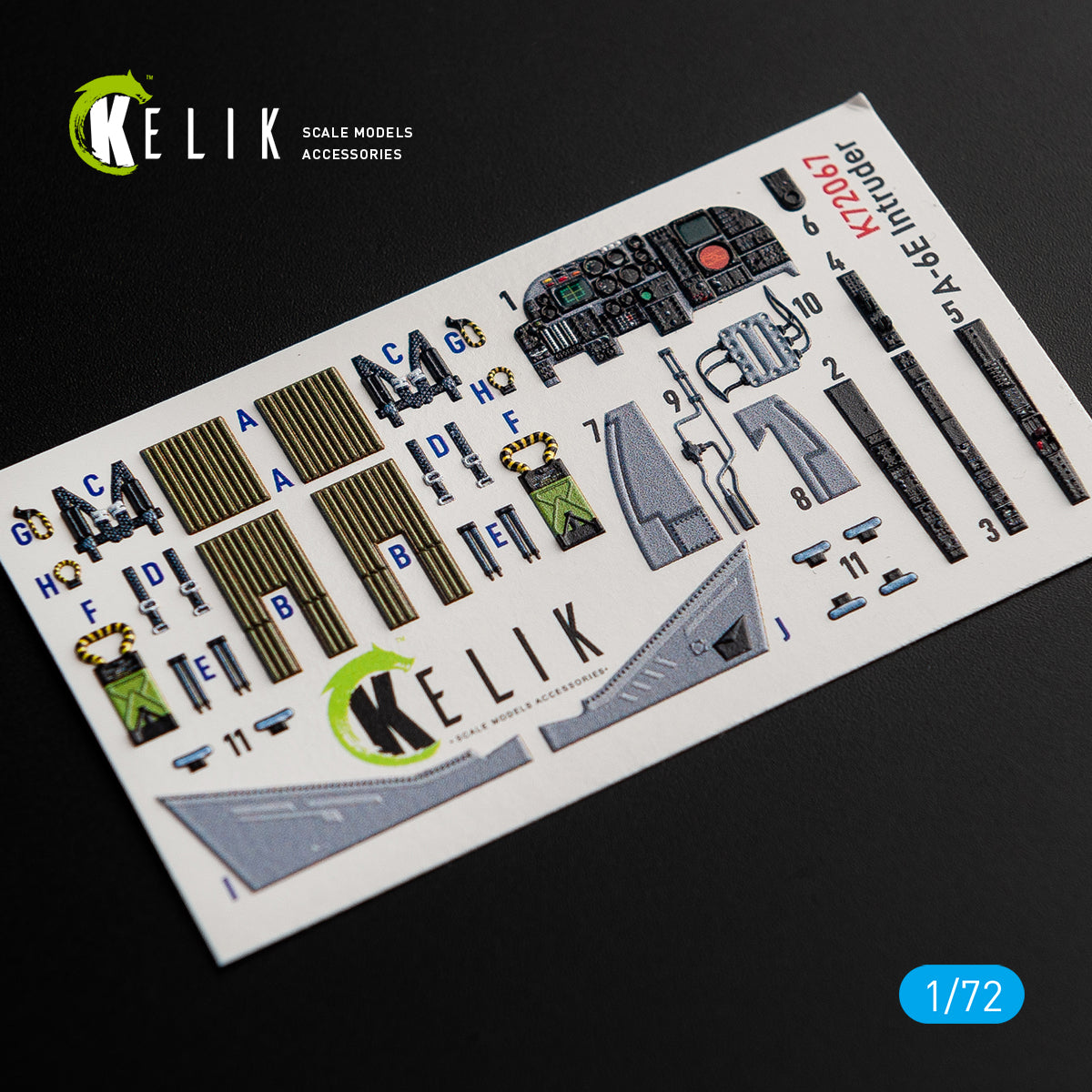 Kelik K3D72067 1:72 Grumman A-6E Intruder interior