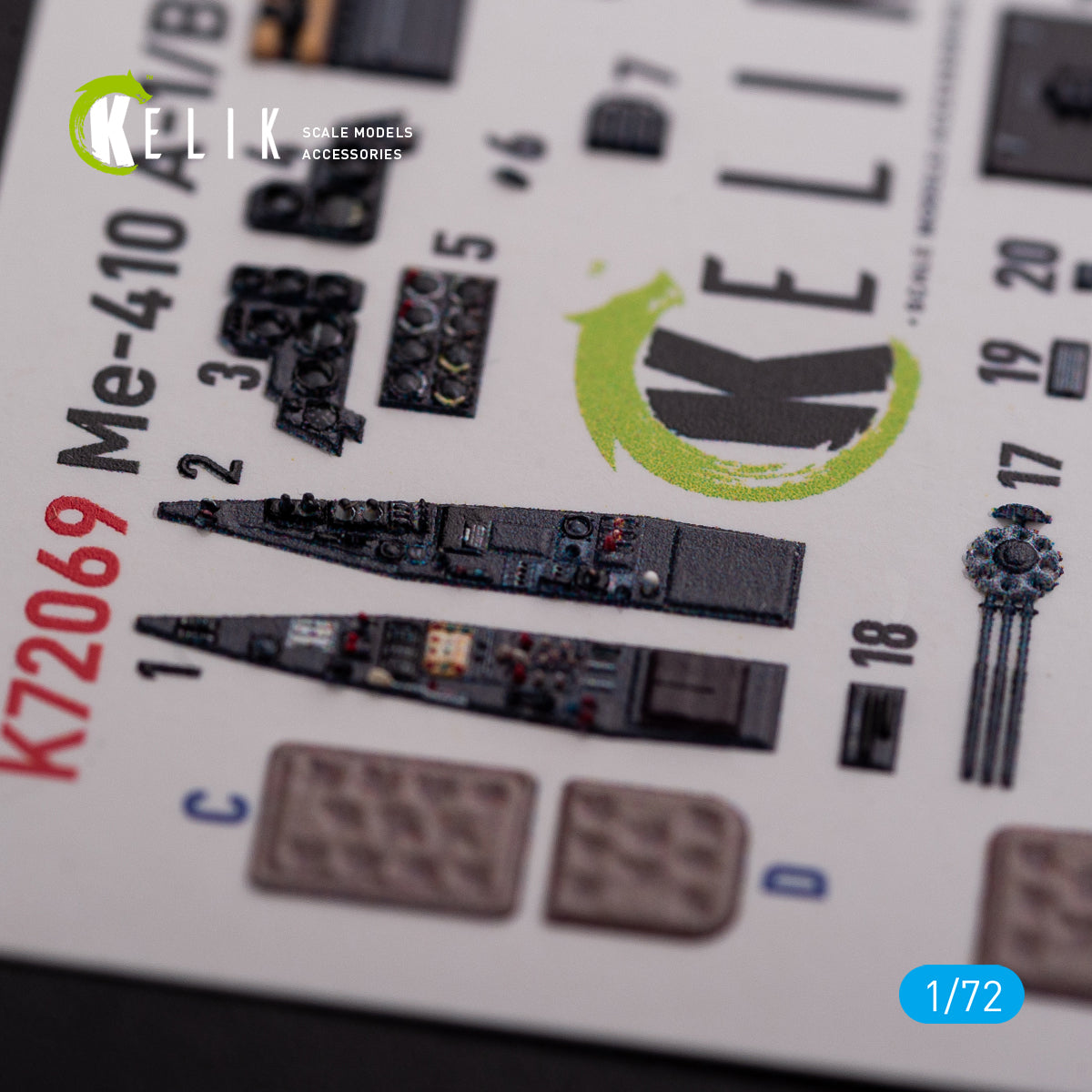 Kelik K3D72069 1:72 Messerschmitt Me-410A-1 interior