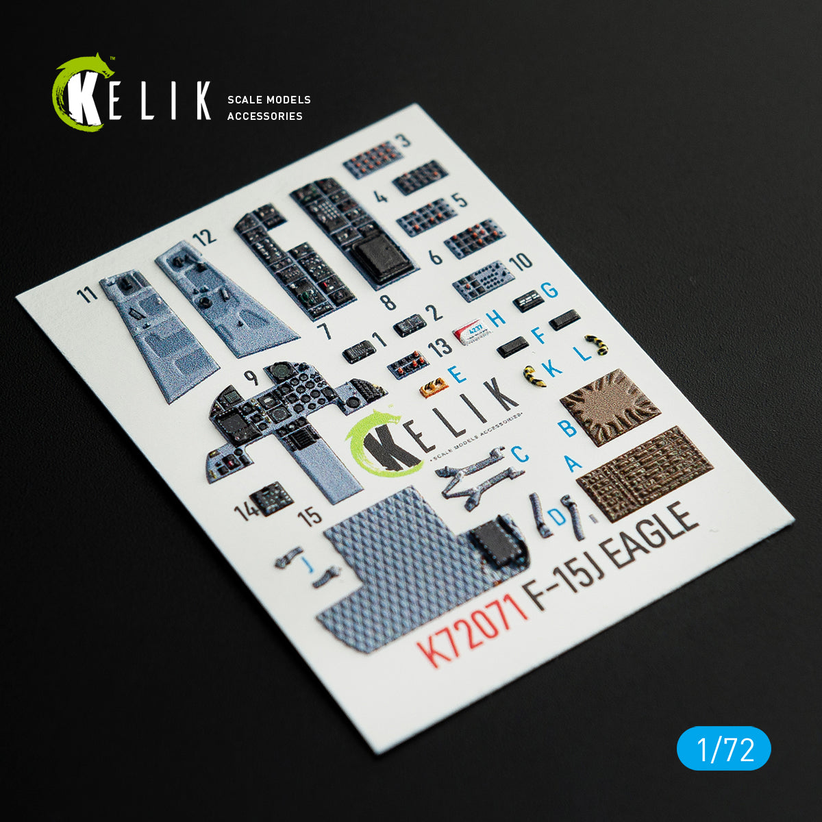 Kelik K3D72071 1:72 McDonnell F-15J Eagle interior