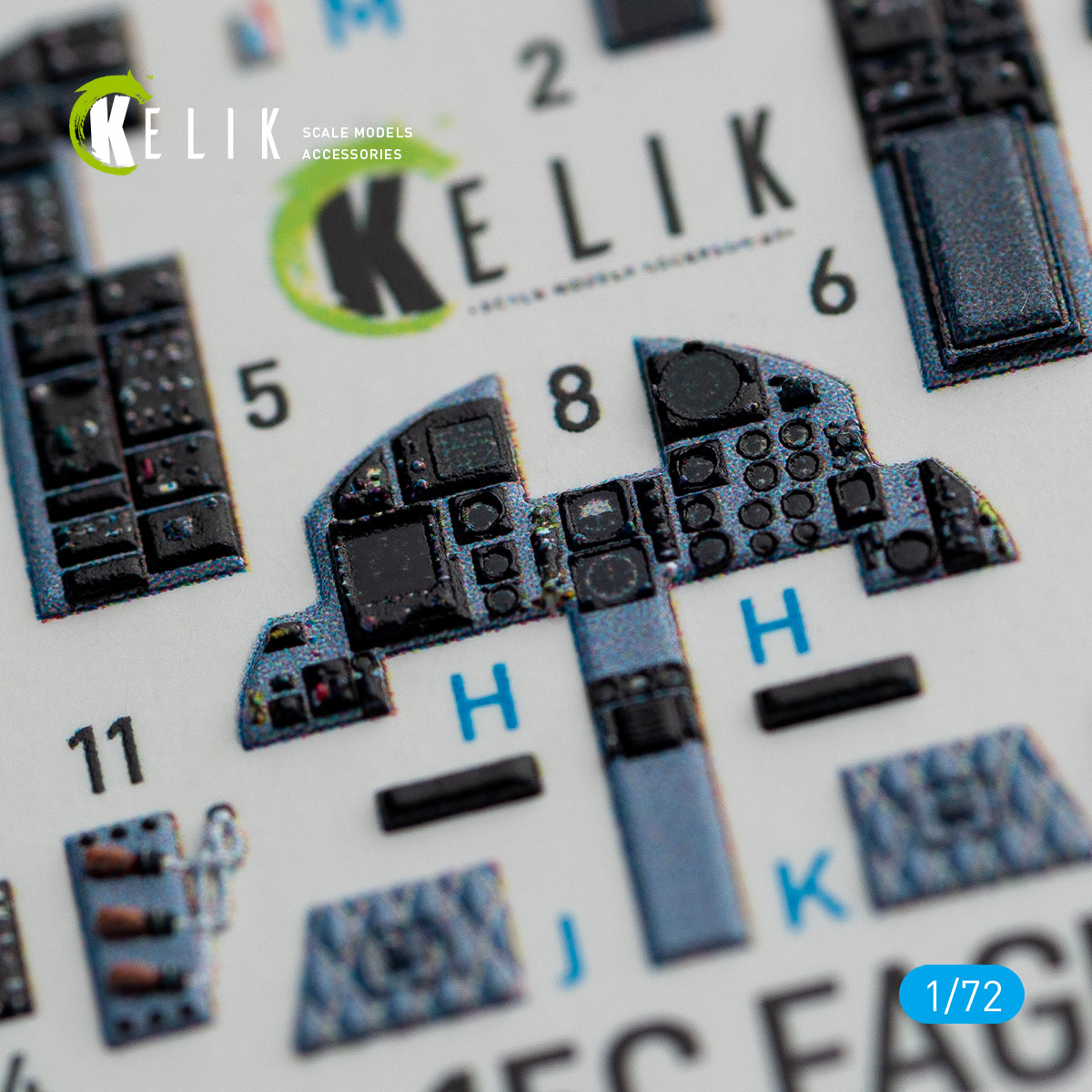 Kelik K3D72072 1:72 McDonnell F-15C Strike Eagle interior