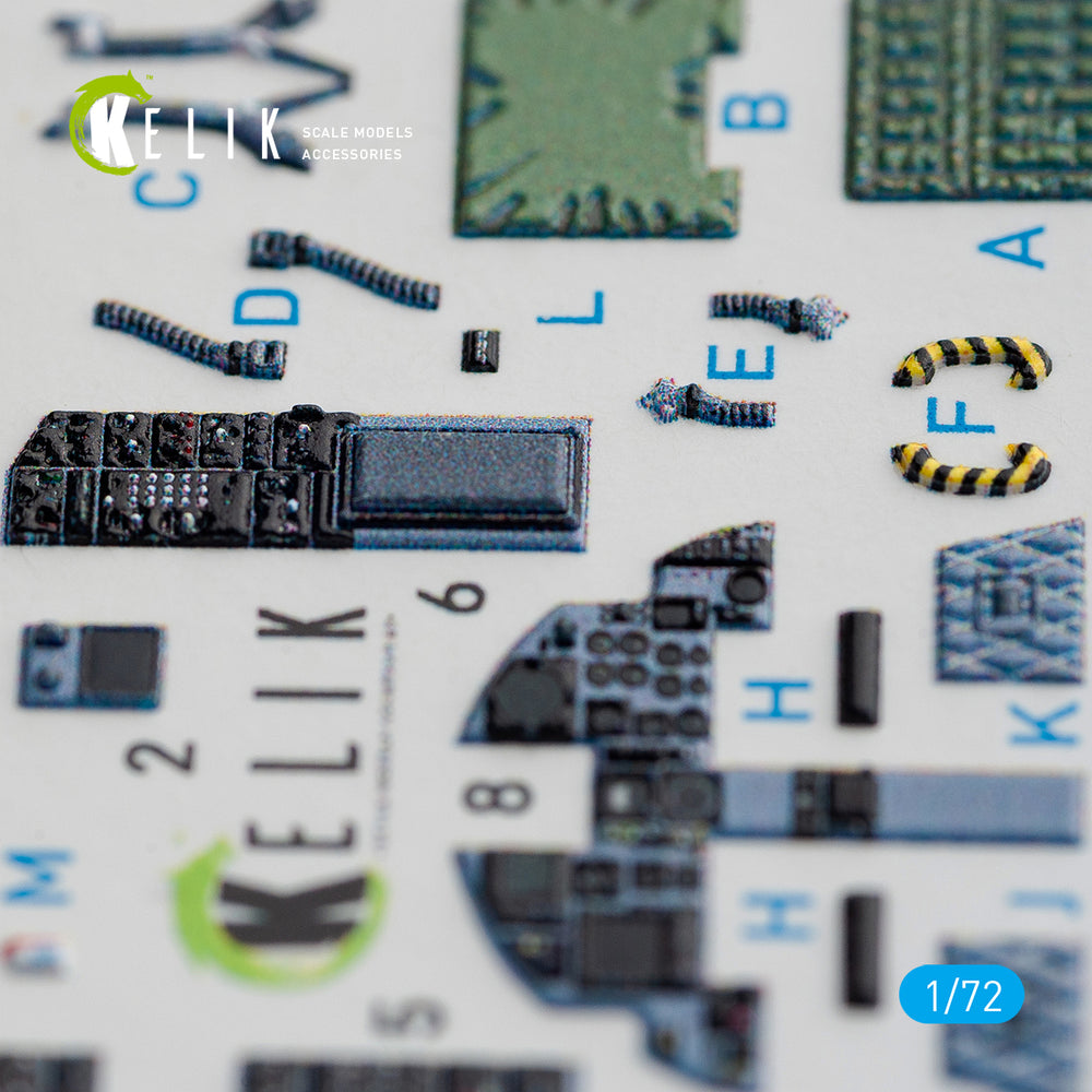 Kelik K3D72072 1:72 McDonnell F-15C Strike Eagle interior