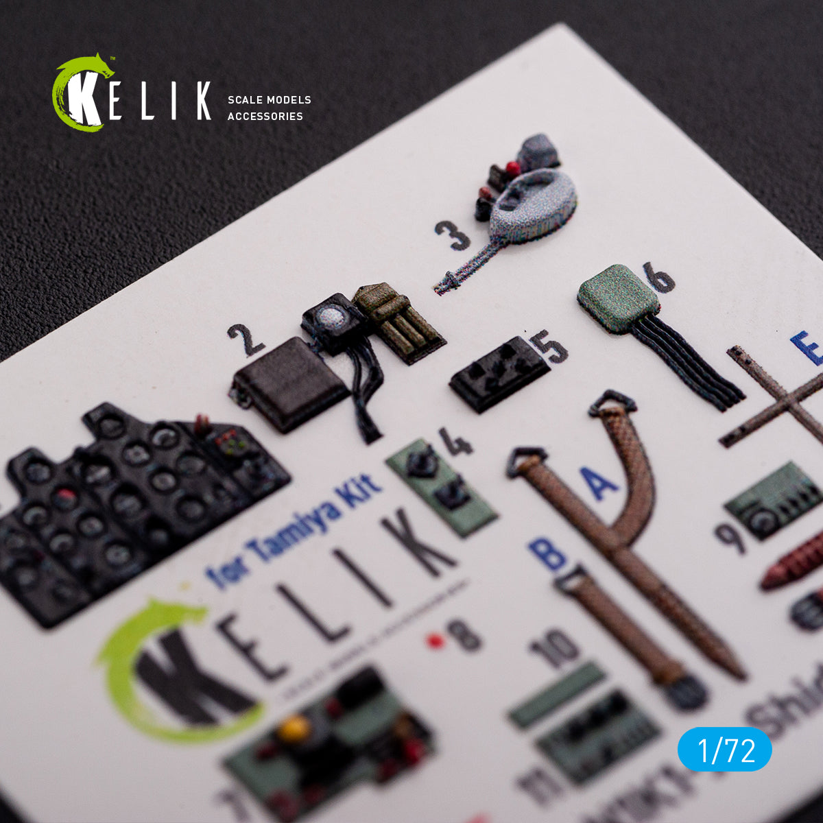 Kelik K3D72075 1:72 Kawanishi N1K1-Ja Shiden Type 11 interior