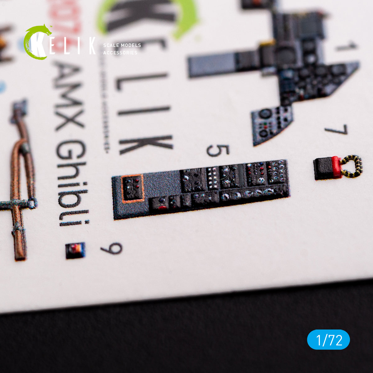 Kelik K3D72076 1:72 Amx Ghibli interior