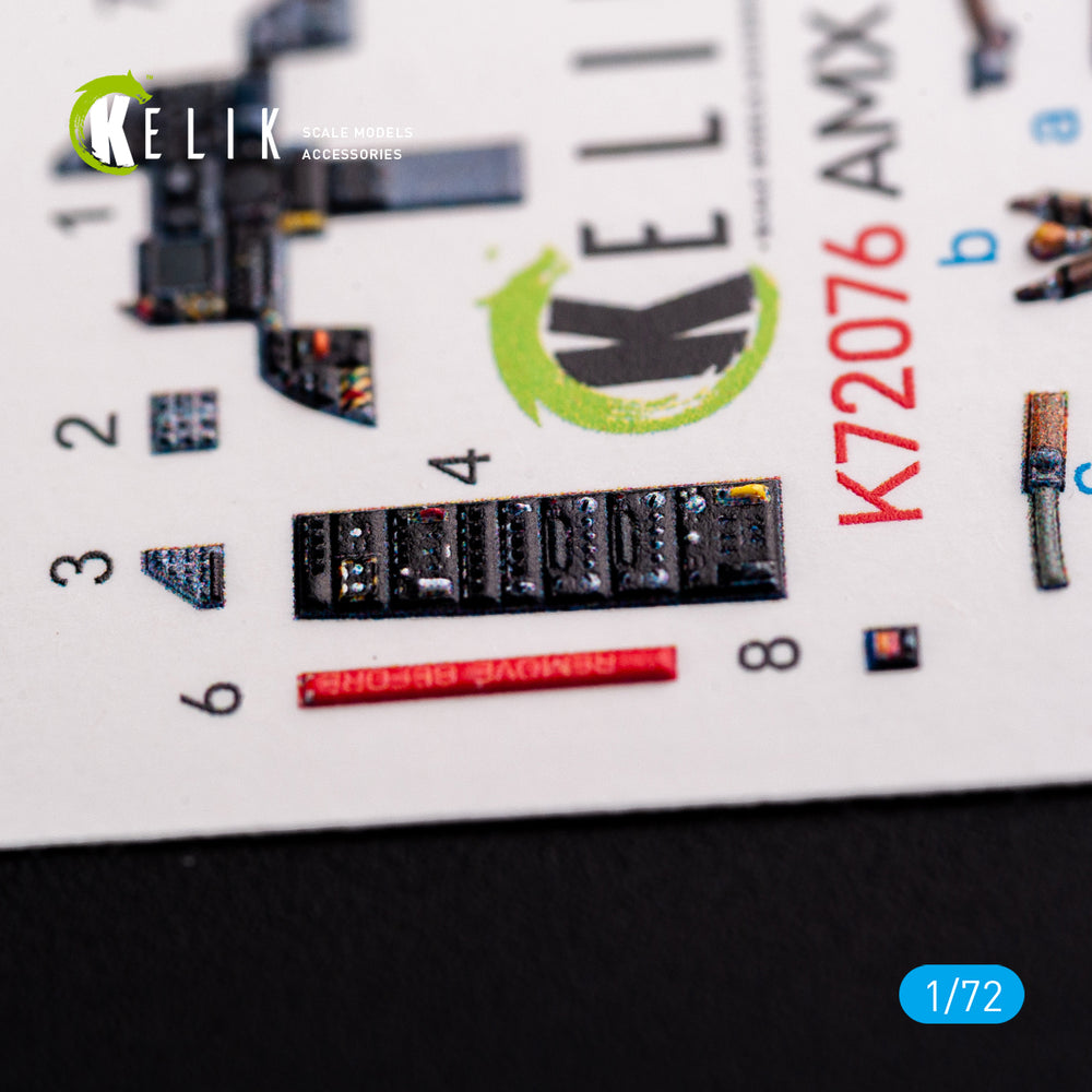 Kelik K3D72076 1:72 Amx Ghibli interior