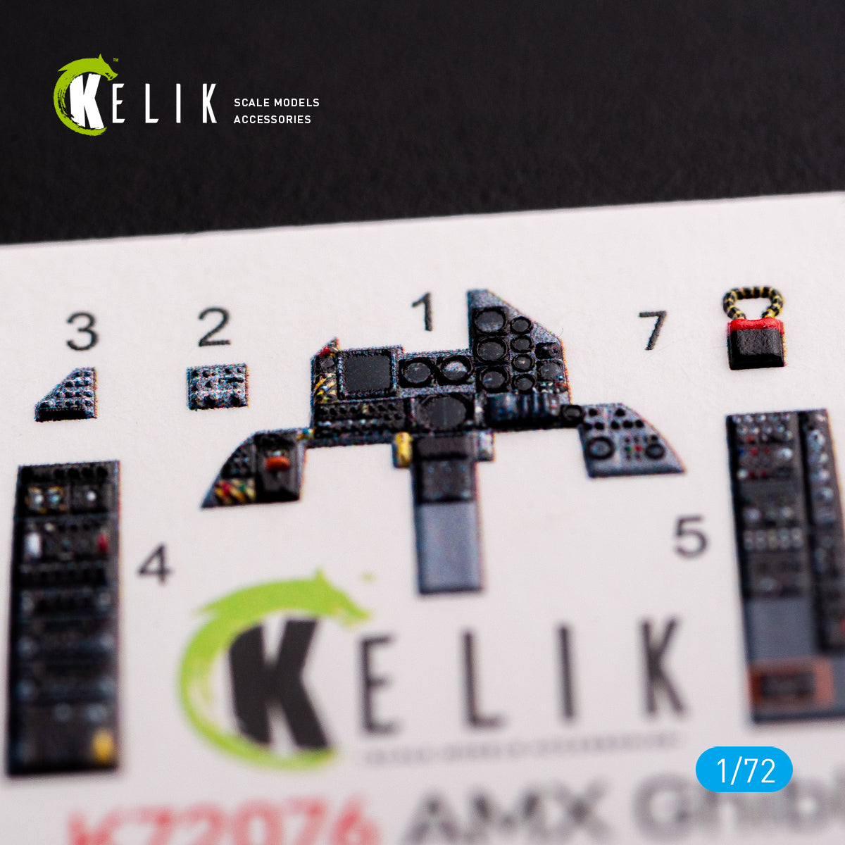Kelik K3D72076 1:72 Amx Ghibli interior