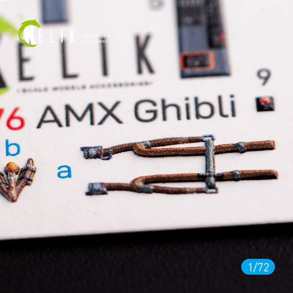 Kelik K3D72076 1:72 Amx Ghibli interior