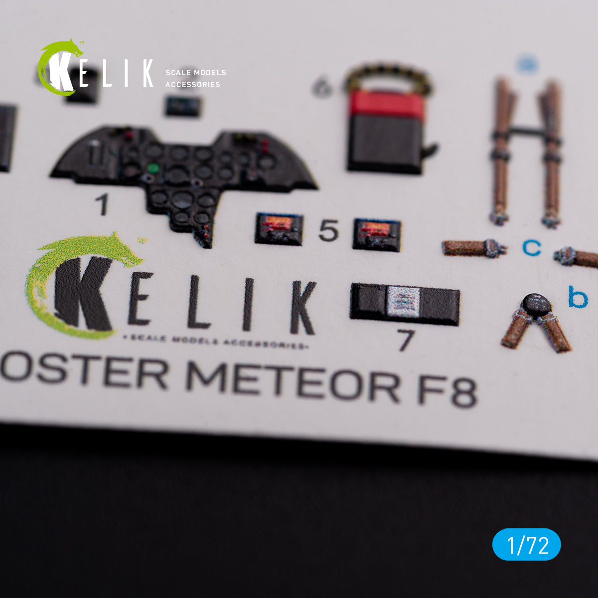Kelik K3D72077 1:72 Gloster Meteor F.8 interior