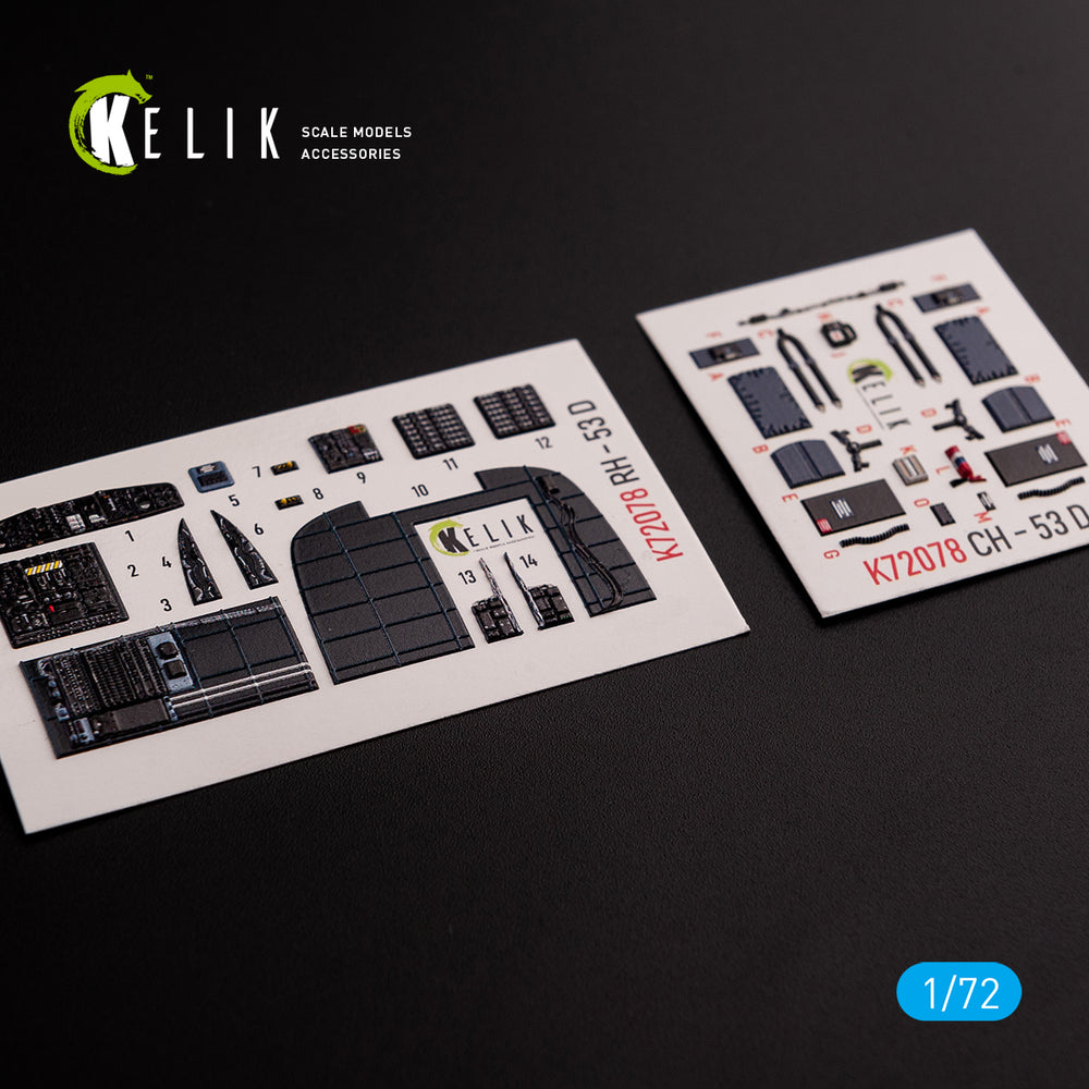 Kelik K3D72078 1:72 Sikorsky CH-53D Sea Stallion interior