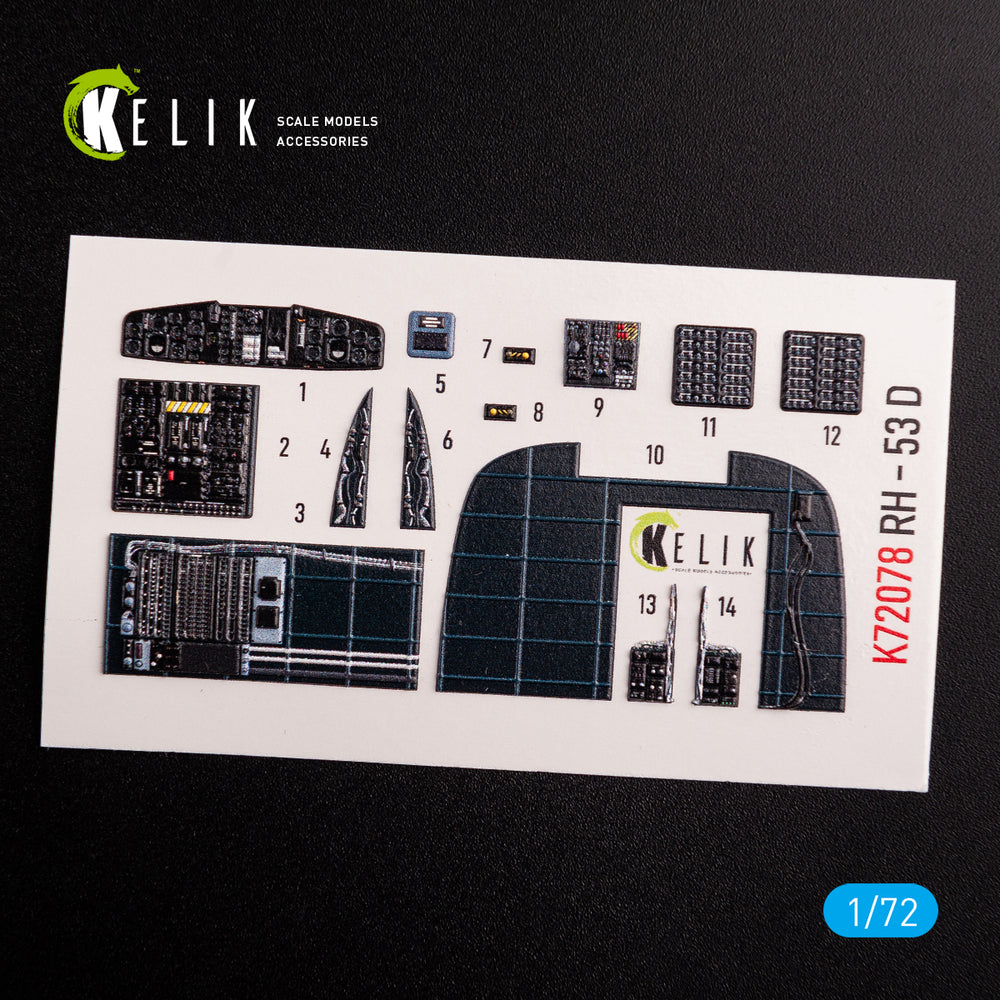Kelik K3D72078 1:72 Sikorsky CH-53D Sea Stallion interior
