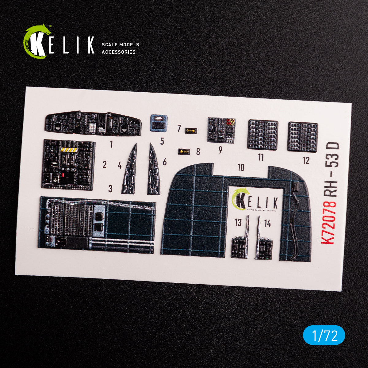 Kelik K3D72078 1:72 Sikorsky CH-53D Sea Stallion interior