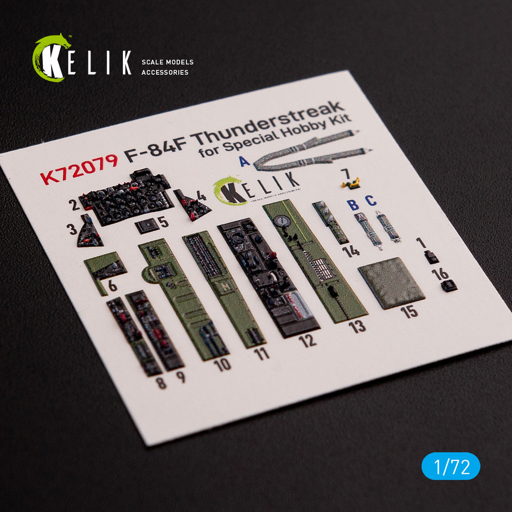 Kelik K3D72079 1:72 Republic F-84F Thunderstreak interior