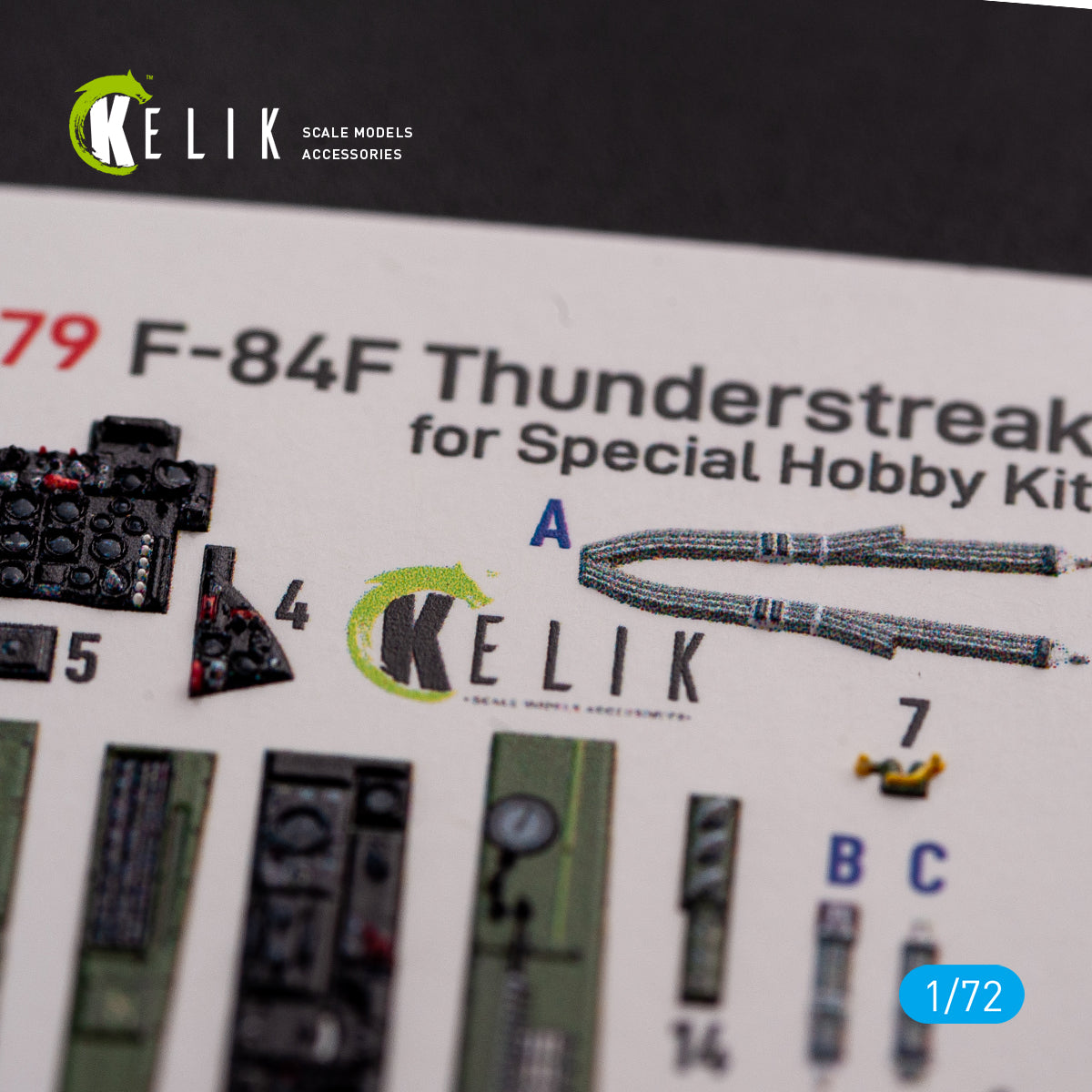 Kelik K3D72079 1:72 Republic F-84F Thunderstreak interior