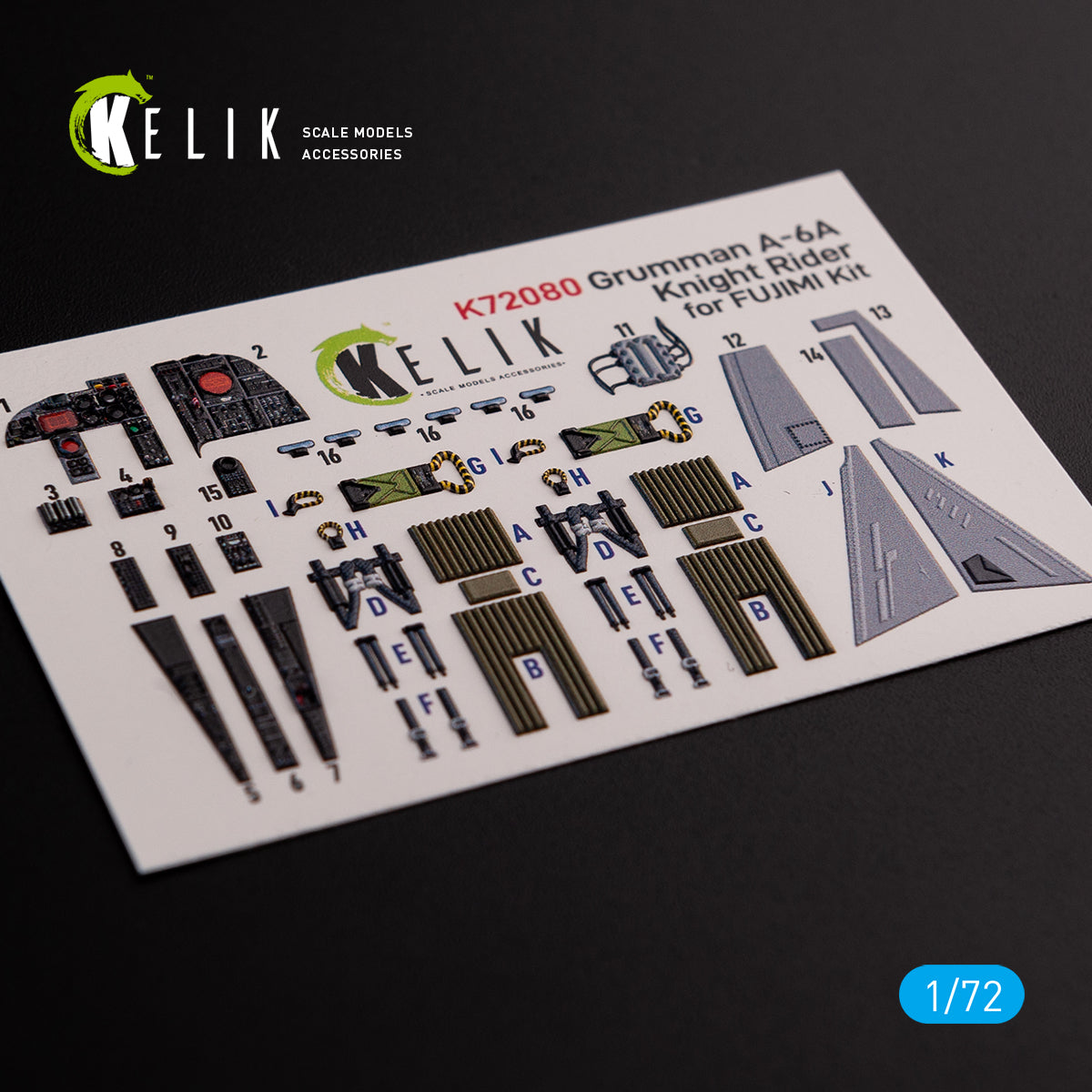 Kelik K3D72080 1:72 Grumman A-6A Knight Rider interior