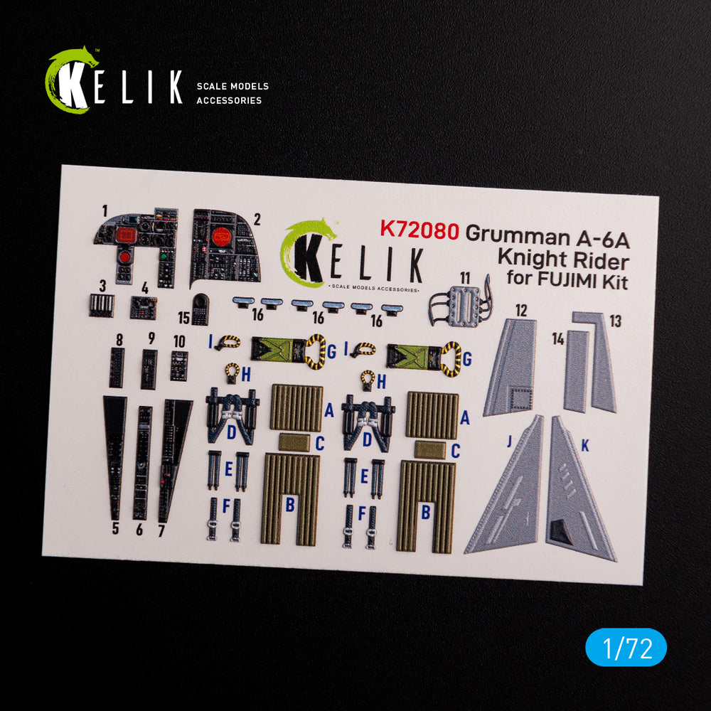 Kelik K3D72080 1:72 Grumman A-6A Knight Rider interior