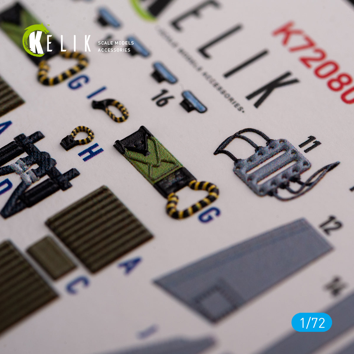 Kelik K3D72080 1:72 Grumman A-6A Knight Rider interior