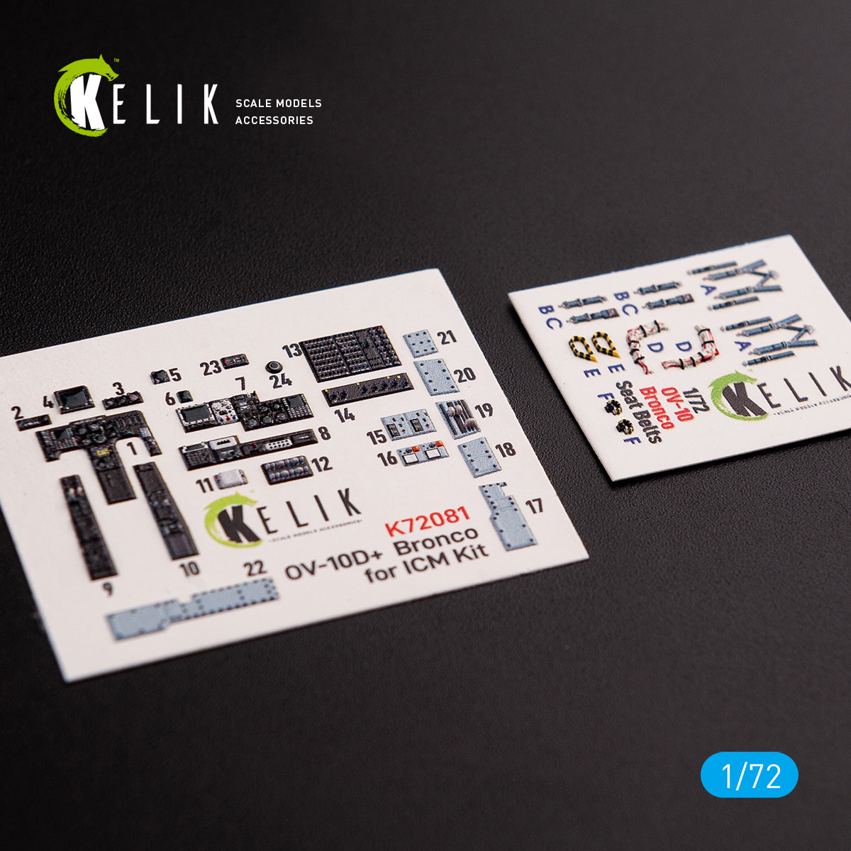 Kelik K3D72081 1:72 North-American/Rockwell OV-10D+ "Bronco" interior