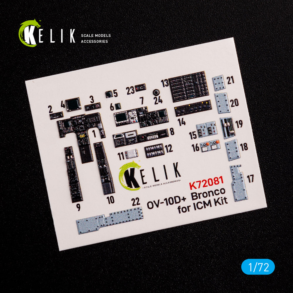 Kelik K3D72081 1:72 North-American/Rockwell OV-10D+ "Bronco" interior
