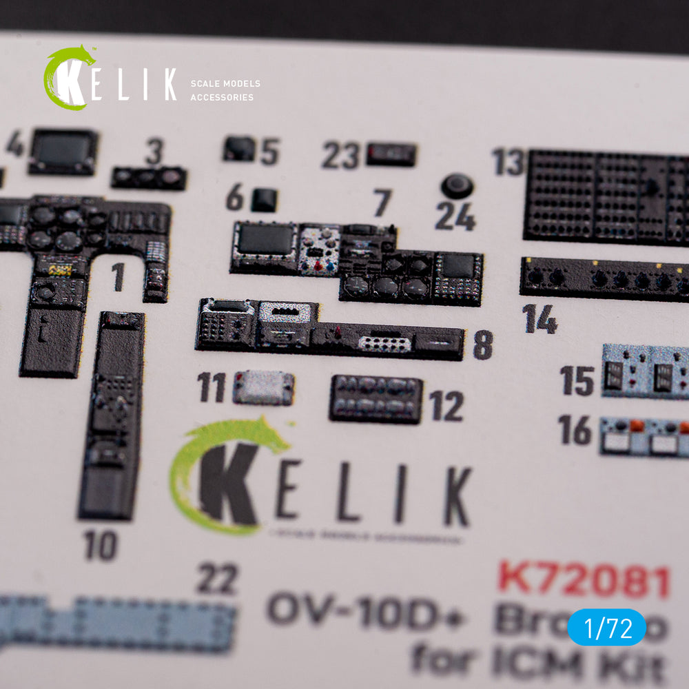 Kelik K3D72081 1:72 North-American/Rockwell OV-10D+ "Bronco" interior