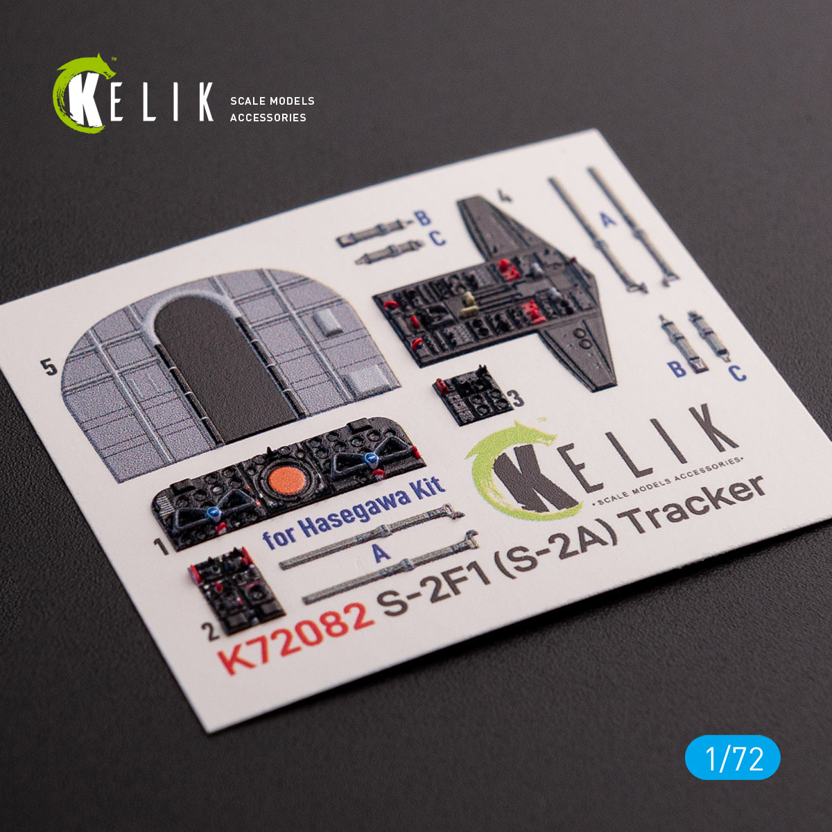 Kelik K3D72082 1:72 Grumman S-2A Tracker interior