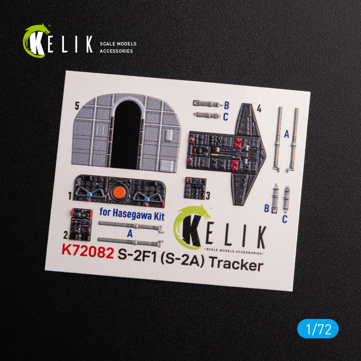 Kelik K3D72082 1:72 Grumman S-2A Tracker interior