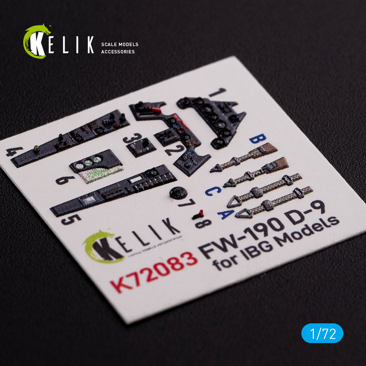 Kelik K3D72083 1:72 Focke-Wulf Fw-190D-9 interior