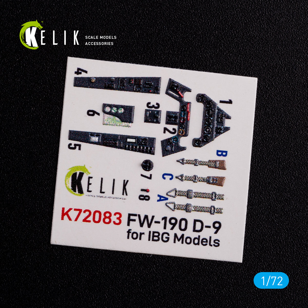Kelik K3D72083 1:72 Focke-Wulf Fw-190D-9 interior