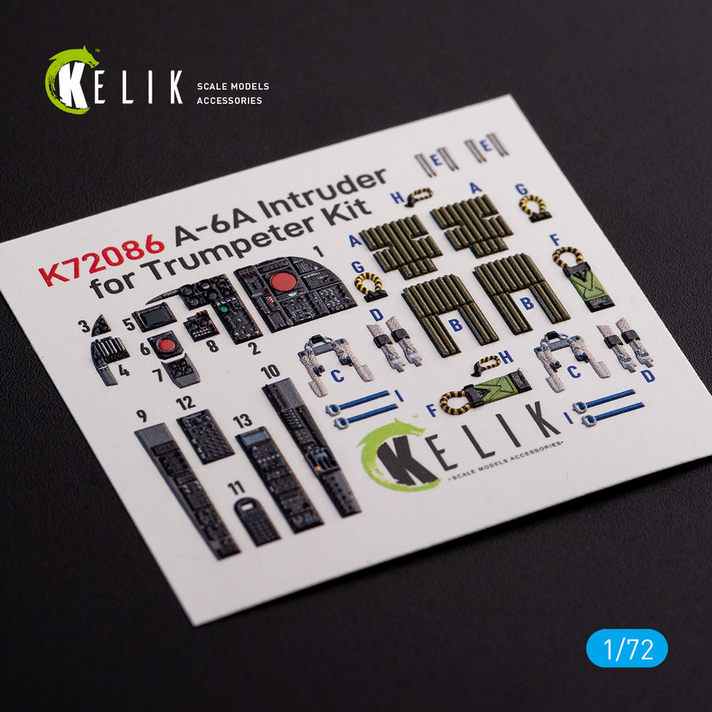 Kelik K3D72086 1:72 Grumman A-6A Intruder interior
