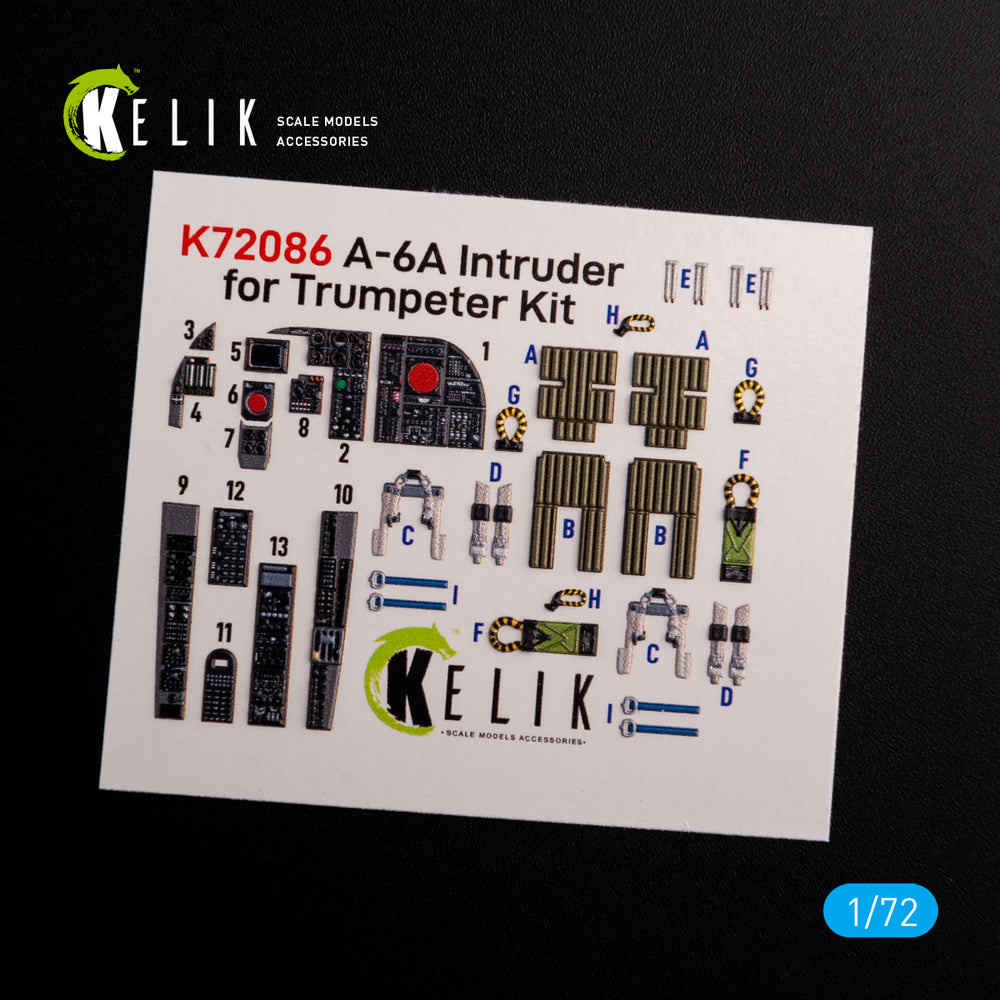 Kelik K3D72086 1:72 Grumman A-6A Intruder interior