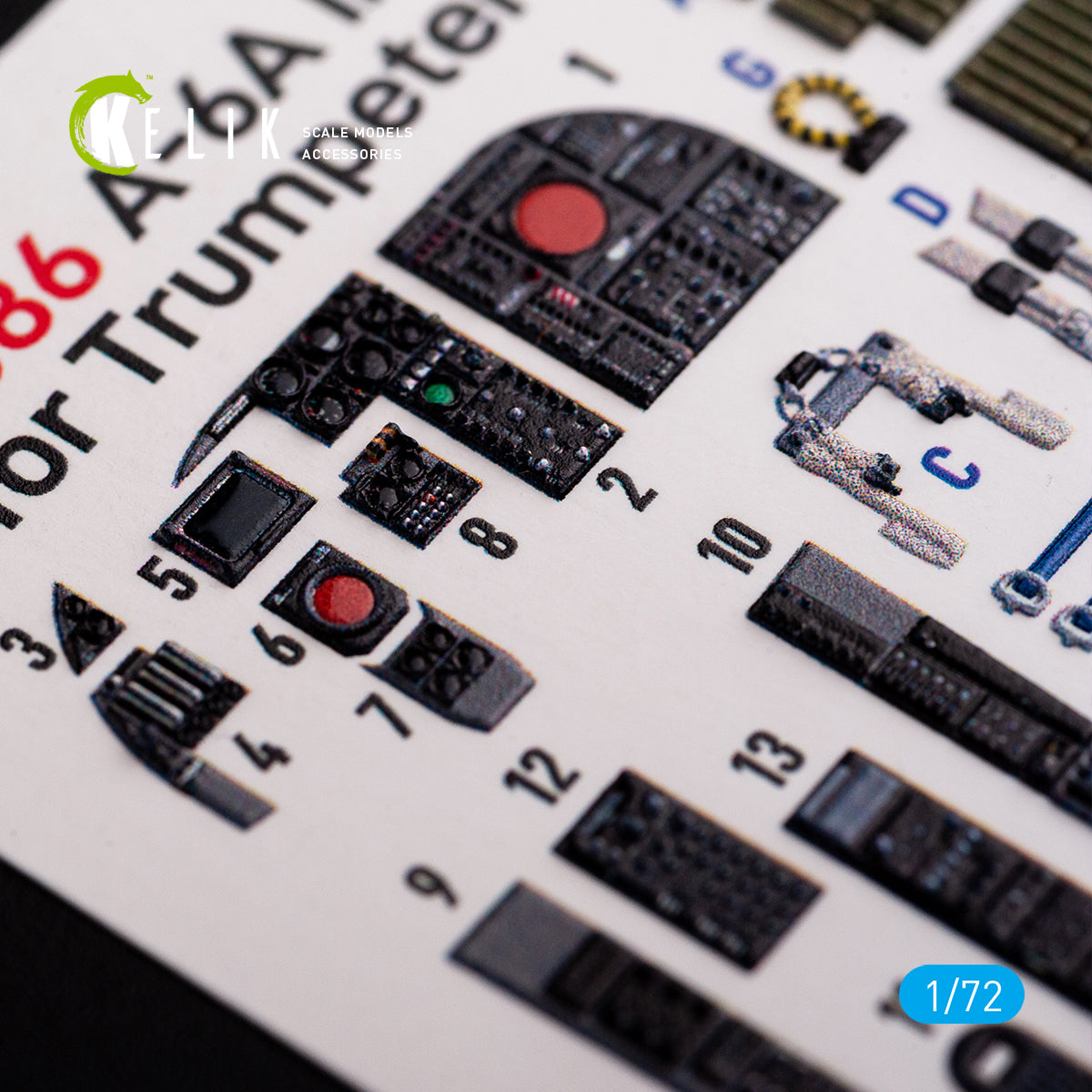 Kelik K3D72086 1:72 Grumman A-6A Intruder interior