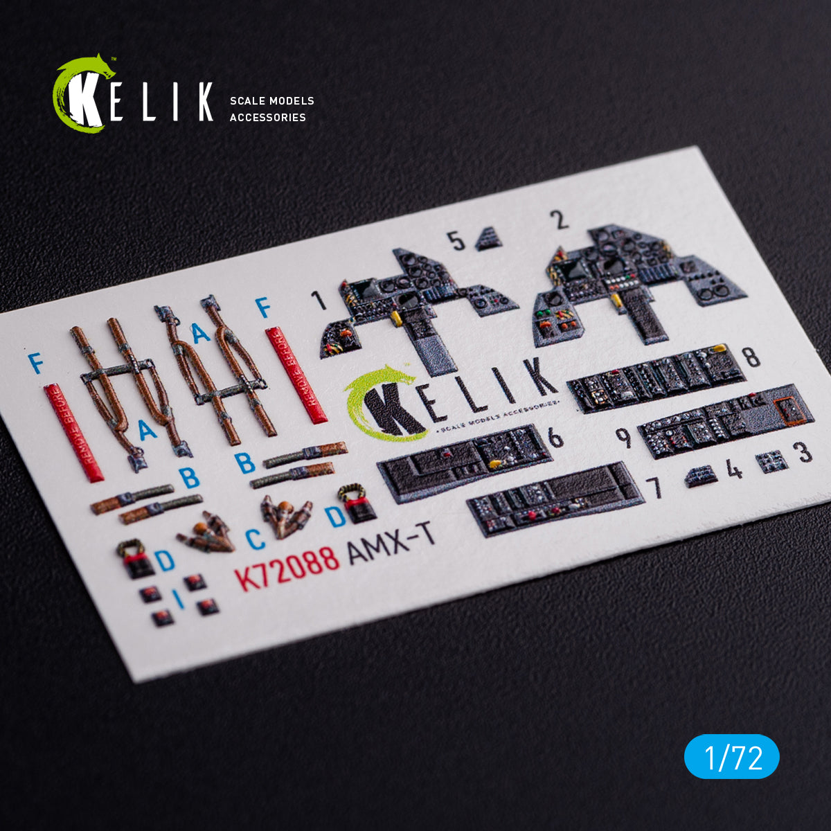 Kelik K3D72088 1:72 AMX-T interior