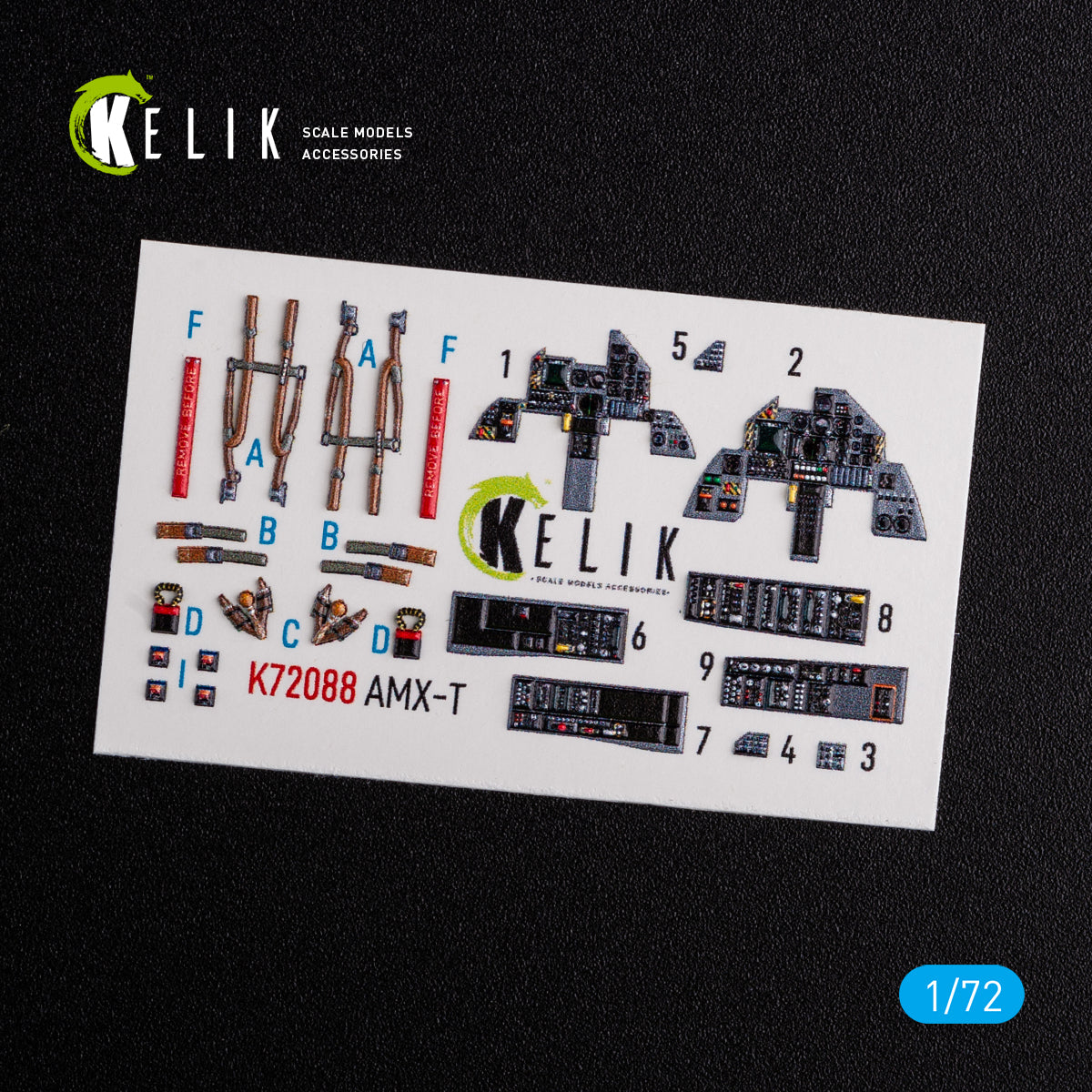 Kelik K3D72088 1:72 AMX-T interior