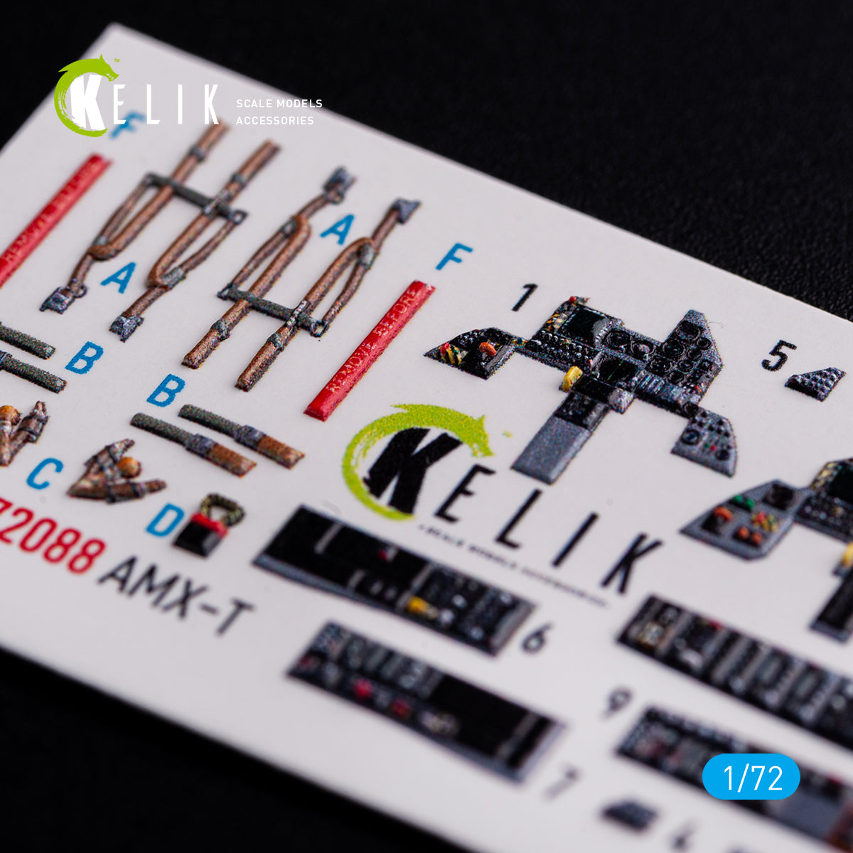 Kelik K3D72088 1:72 AMX-T interior
