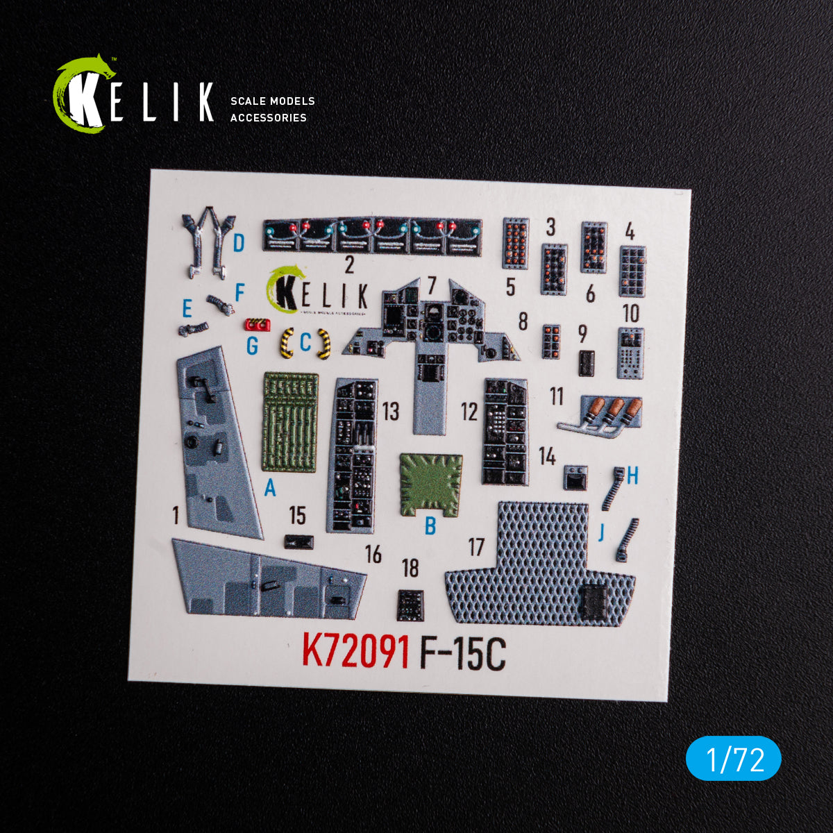 Kelik K3D72091 1:72 McDonnell F-15C Eagle