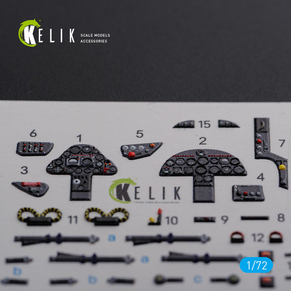 Kelik K3D72093 1:72 Folland Gnat T.1 interior