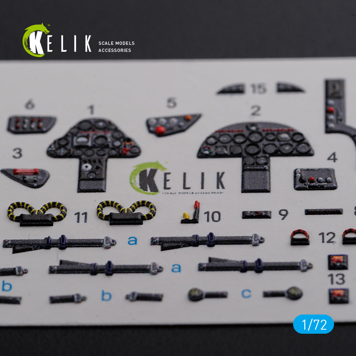 Kelik K3D72093 1:72 Folland Gnat T.1 interior