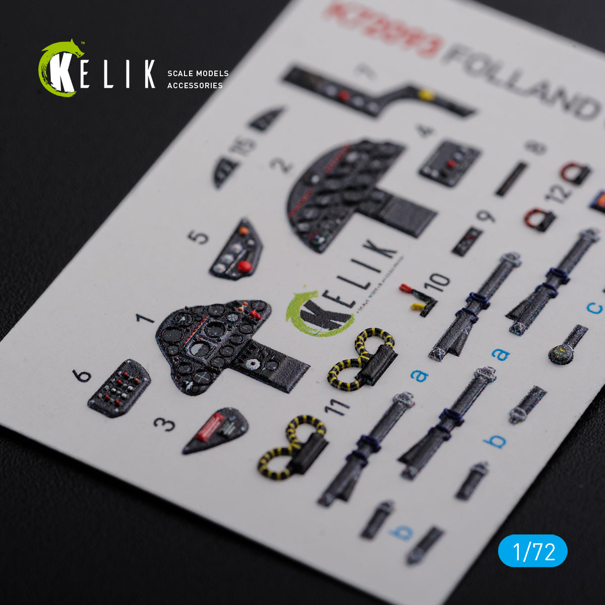 Kelik K3D72093 1:72 Folland Gnat T.1 interior