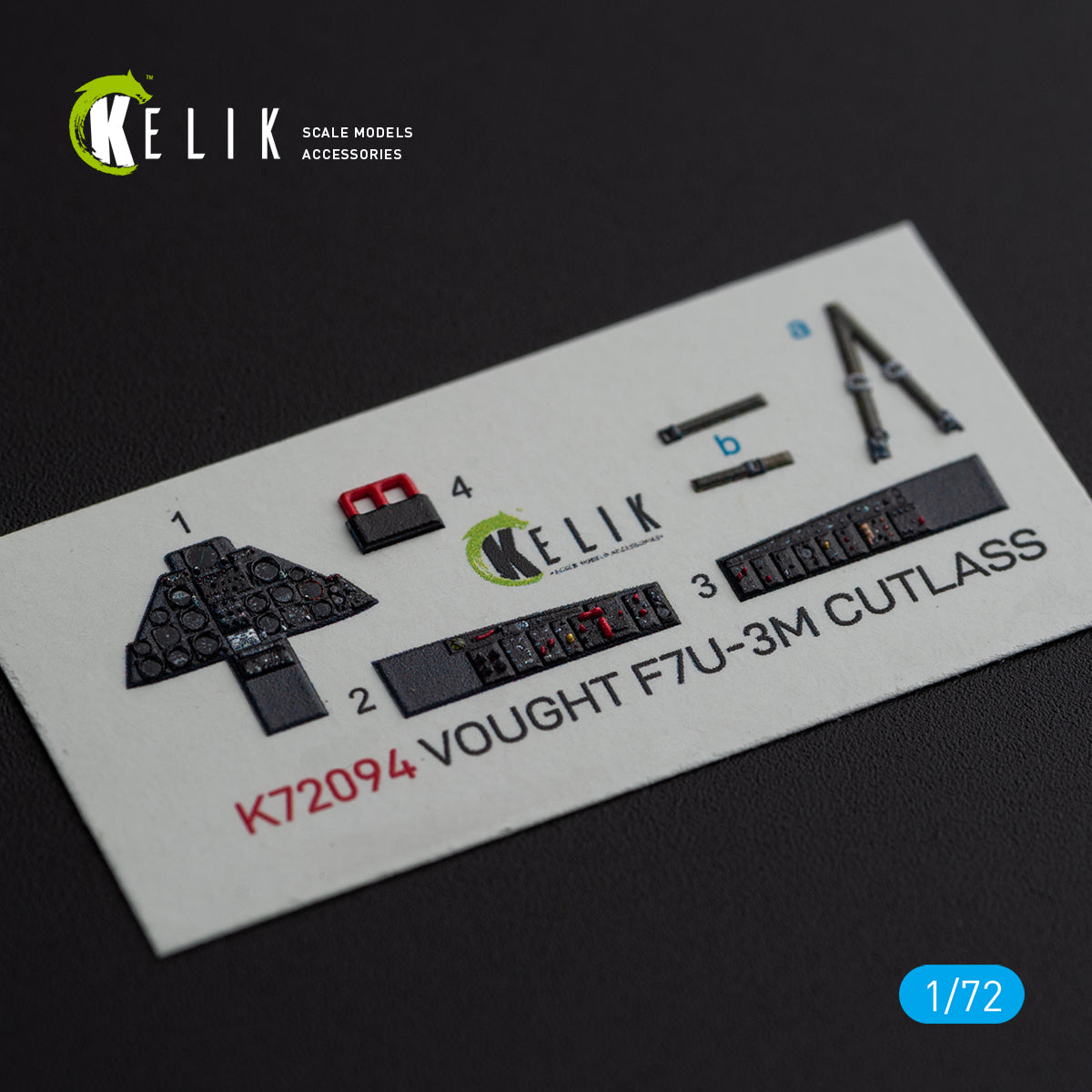 Kelik K3D72094 1:72 Vought F7U-3M Cutlass