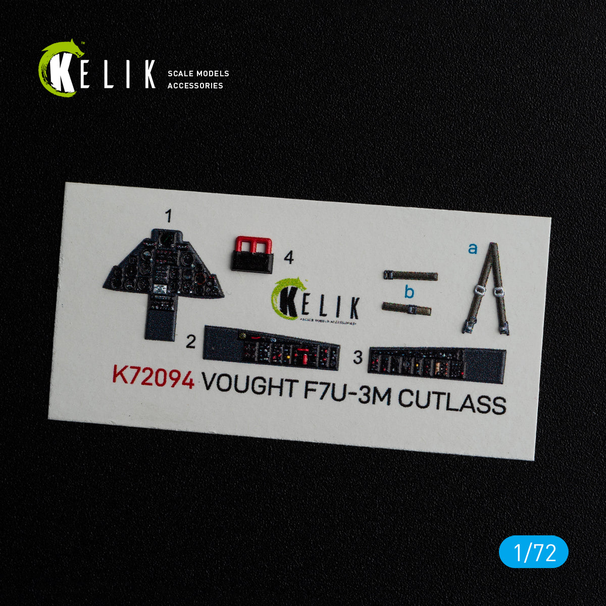Kelik K3D72094 1:72 Vought F7U-3M Cutlass