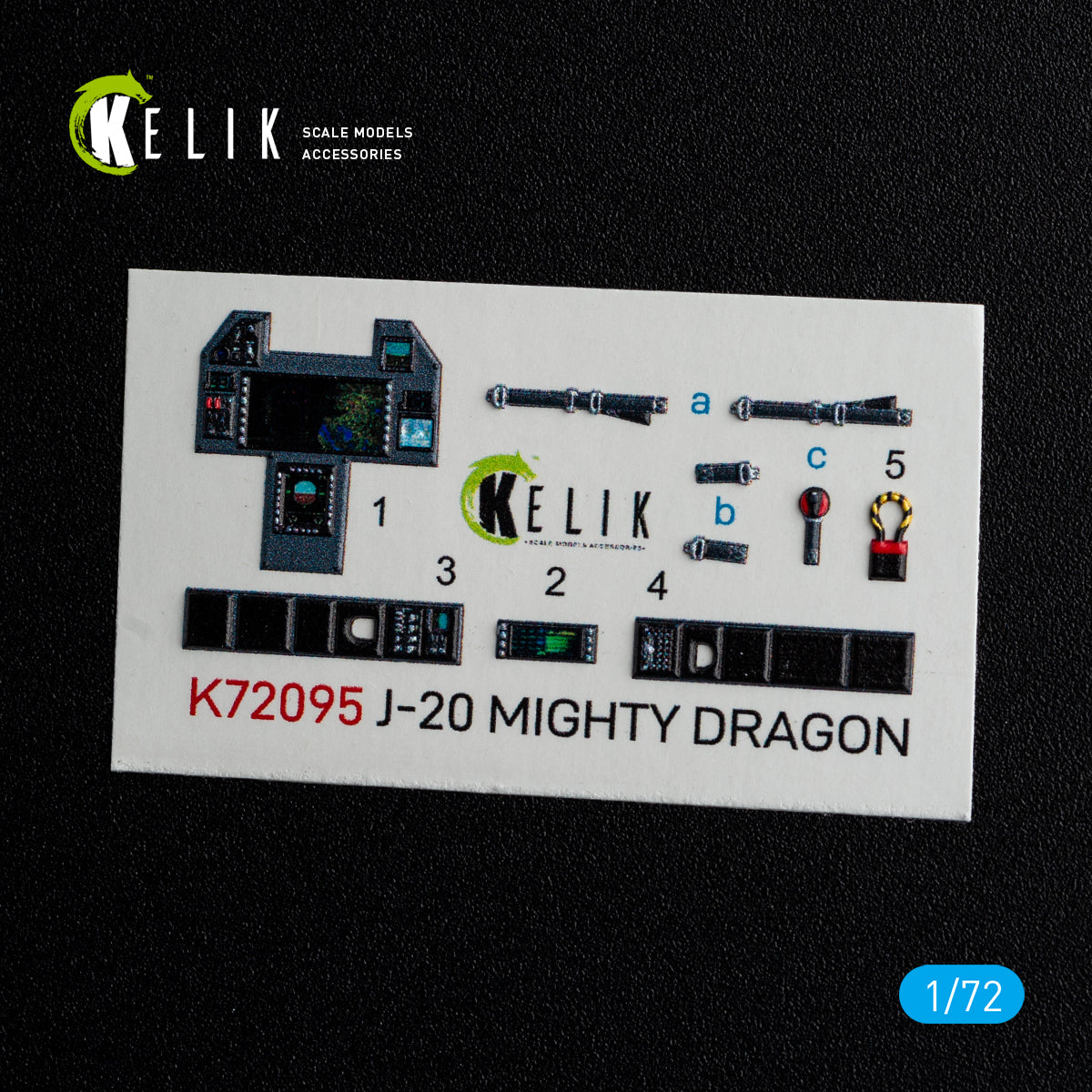 Kelik K3D72095 1:72 Chengdu Chengdu J-20 Mighty Dragon
