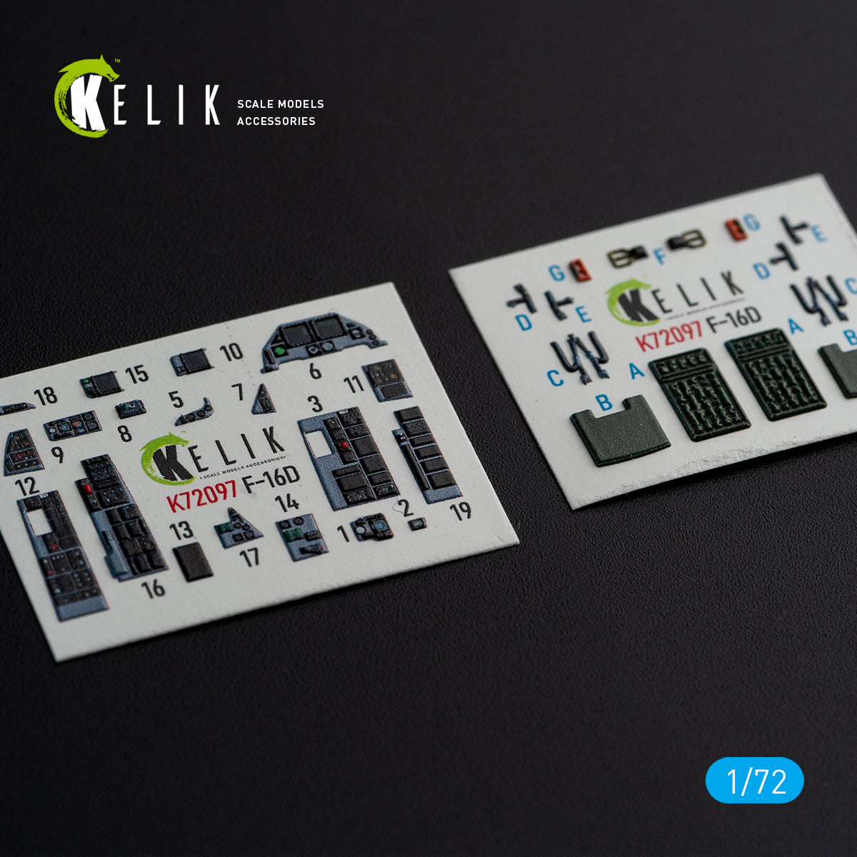 Kelik K3D72097 1:72 Lockheed-Martin F-16D interior