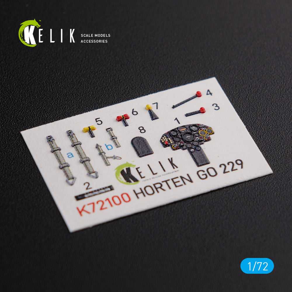Kelik K3D72100 1:72 Horten Go-229 interior