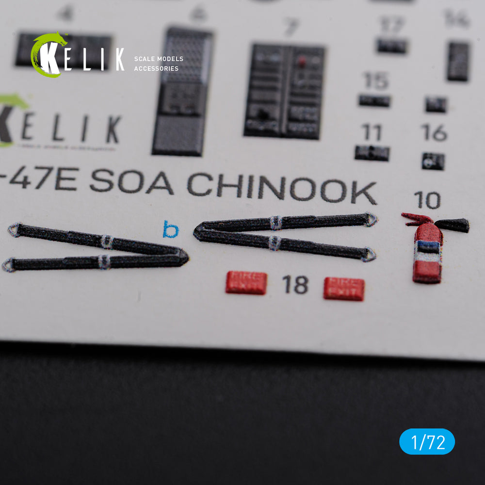 Kelik K3D72102 1:72 Sikorsky MH-47E interior
