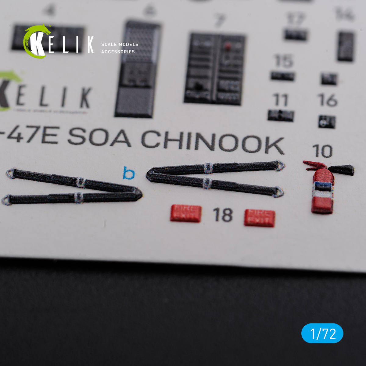 Kelik K3D72102 1:72 Sikorsky MH-47E interior