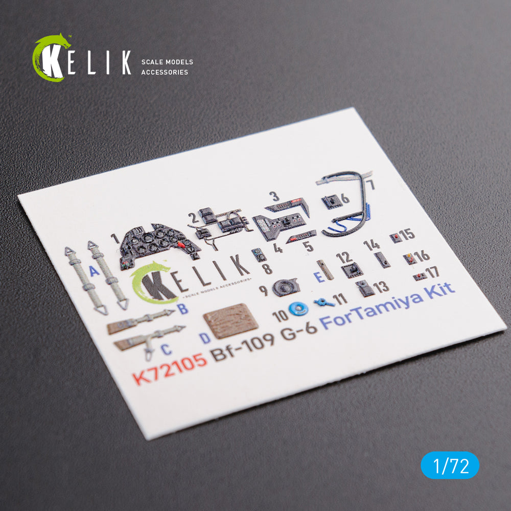Kelik K3D72105 1:72 Messerschmitt Bf-109G-6 interior
