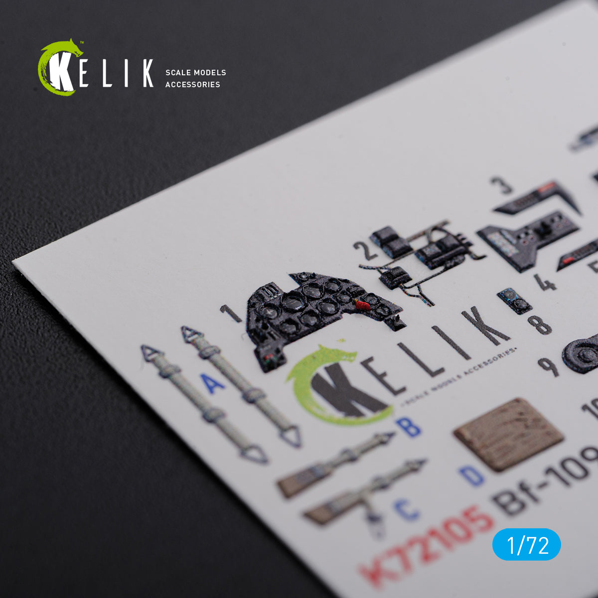 Kelik K3D72105 1:72 Messerschmitt Bf-109G-6 interior