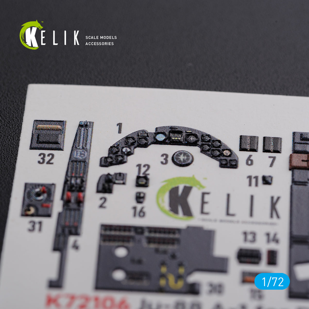 Kelik K3D72106 1:72 Junkers Ju-88A-1 interior