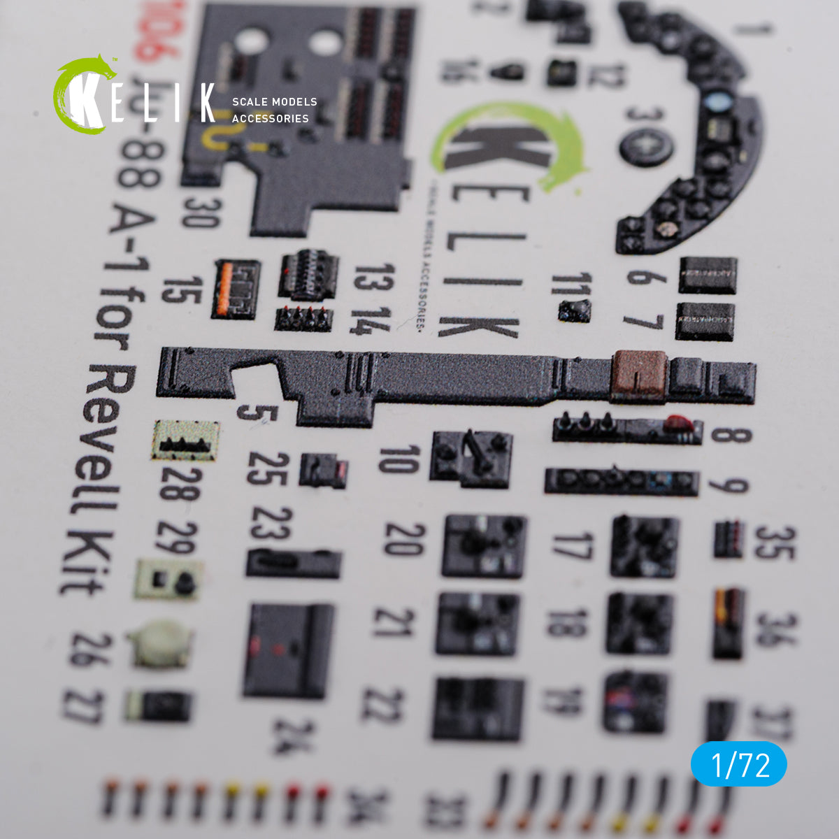 Kelik K3D72106 1:72 Junkers Ju-88A-1 interior