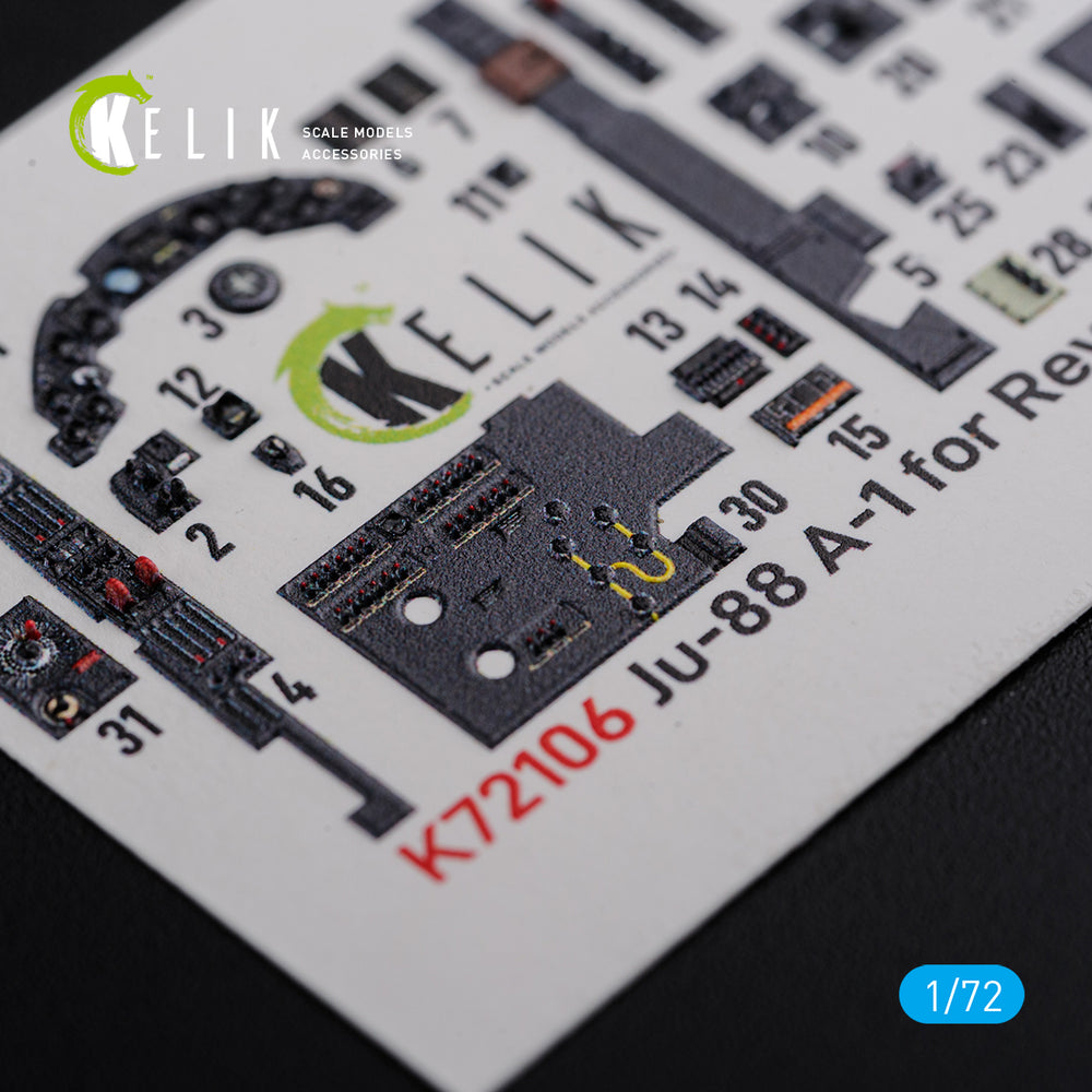 Kelik K3D72106 1:72 Junkers Ju-88A-1 interior