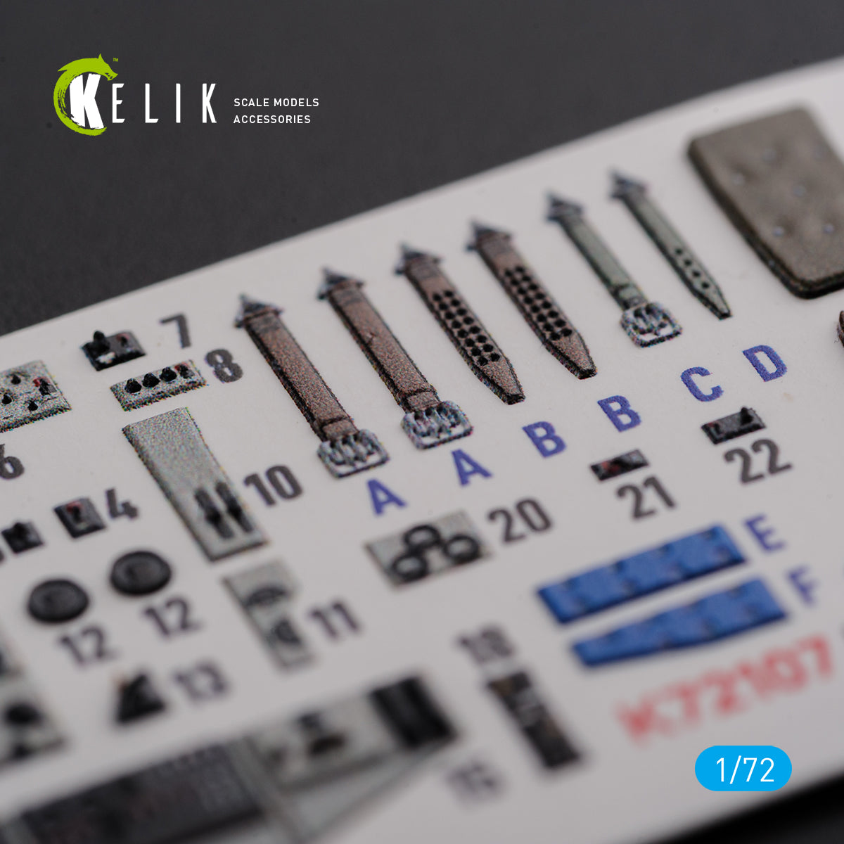 Kelik K3D72107 1:72 Mitsubishi Ki-21-1b/Ki-21-1a interior