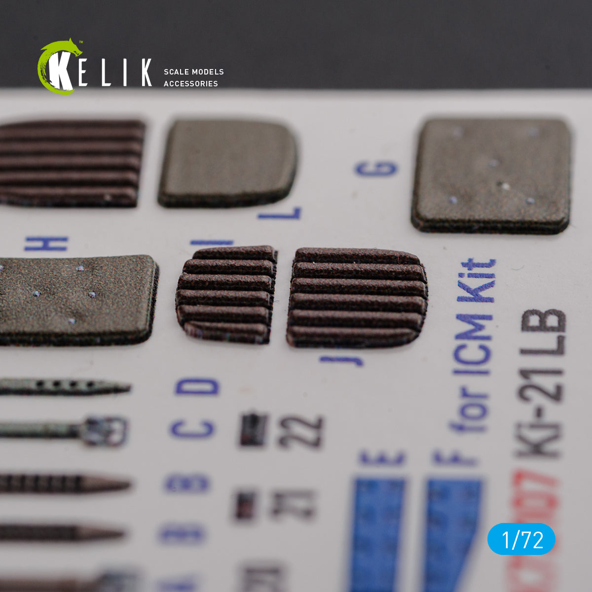 Kelik K3D72107 1:72 Mitsubishi Ki-21-1b/Ki-21-1a interior